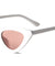 Thin Cat Eye Color Lens Fashion Wholesale Sunglasses