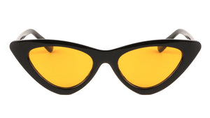 Thin Cat Eye Color Lens Fashion Wholesale Sunglasses