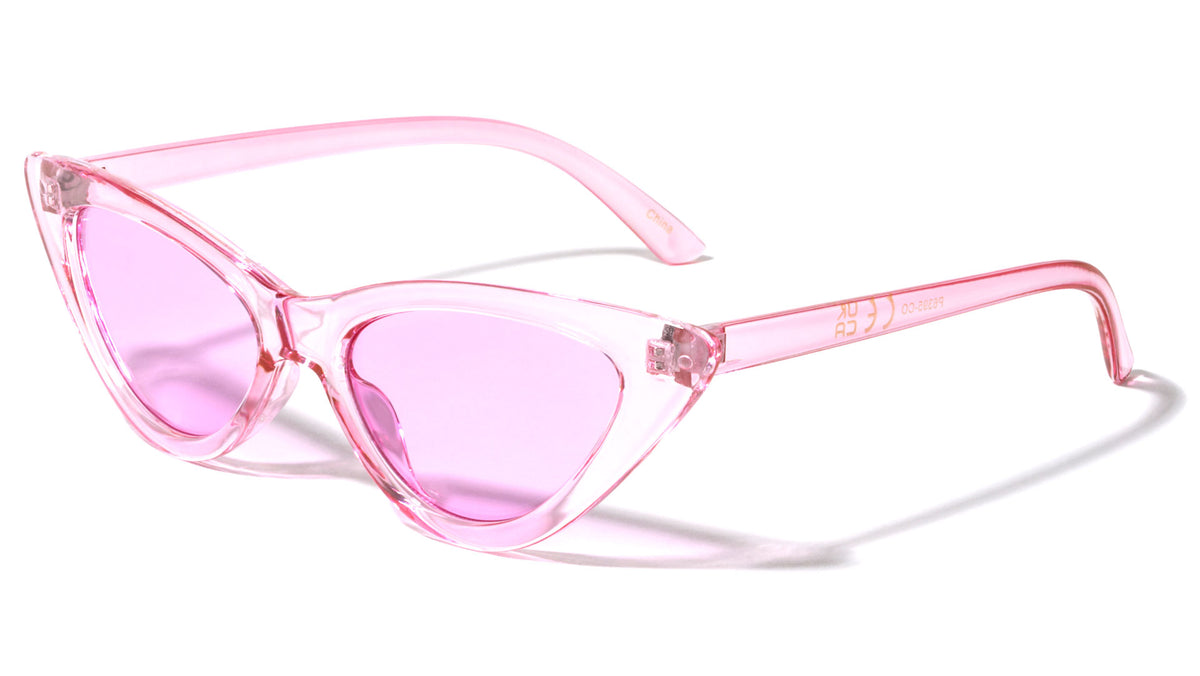 Crystal Color Cat Eye Sunglasses Wholesale