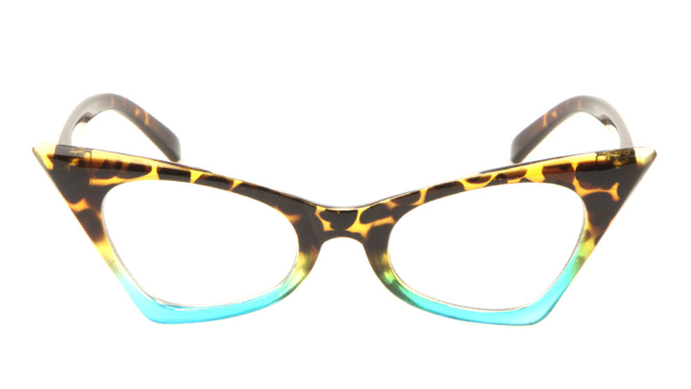 Sharp Cat Eye Clear Lens Glasses Wholesale Frontier Fashion,