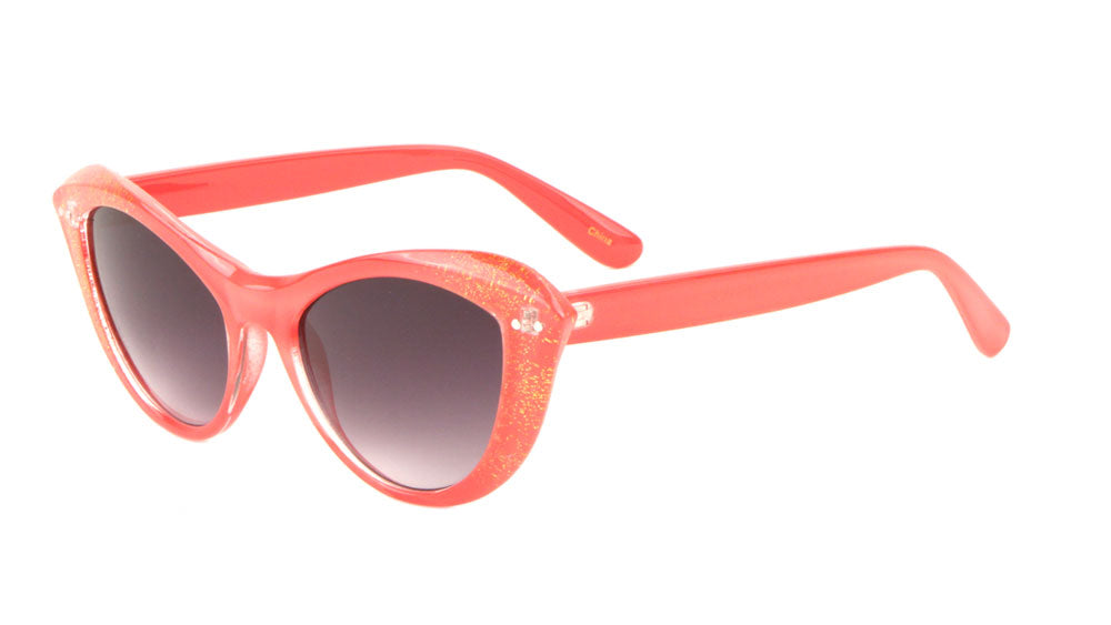 Glitter Tip Cat Eye Sunglasses Wholesale
