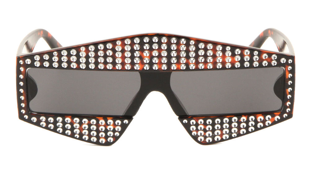 Fake Rhinestone Pointed Fashion Wholesale Sunglasses