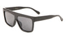 Plastic Flat Top One Piece Shield Sunglasses Wholesale