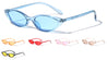 Crystal Color Lens Retro Wide Oval Cat Eye Wholesale Sunglasses