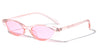 Crystal Color Lens Retro Wide Oval Cat Eye Wholesale Sunglasses