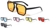 Flat Top Squared Color Sunglasses Wholesale