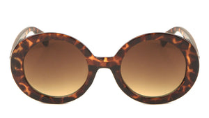 Glitter Stripe Round Fashion Sunglasses Wholesale