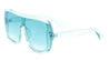 Squared Shield Crystal Color Sunglasses Wholesale