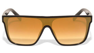 Wholesale Flat Top Shield Sunglasses