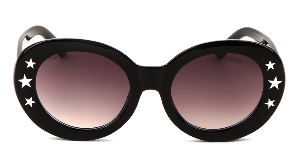 Star Studded Oval Sunglasses Wholesale