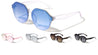 Rimless Geometric Fashion Wholesale Sunglasses