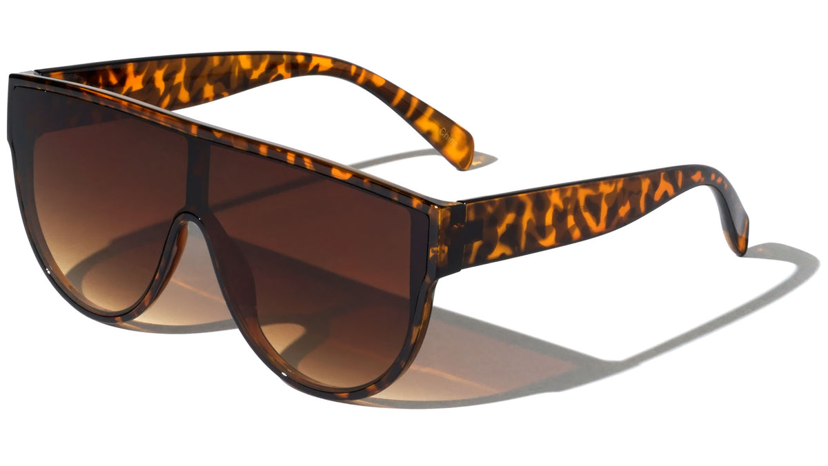 Flat Lens Shield Wholesale Sunglasses