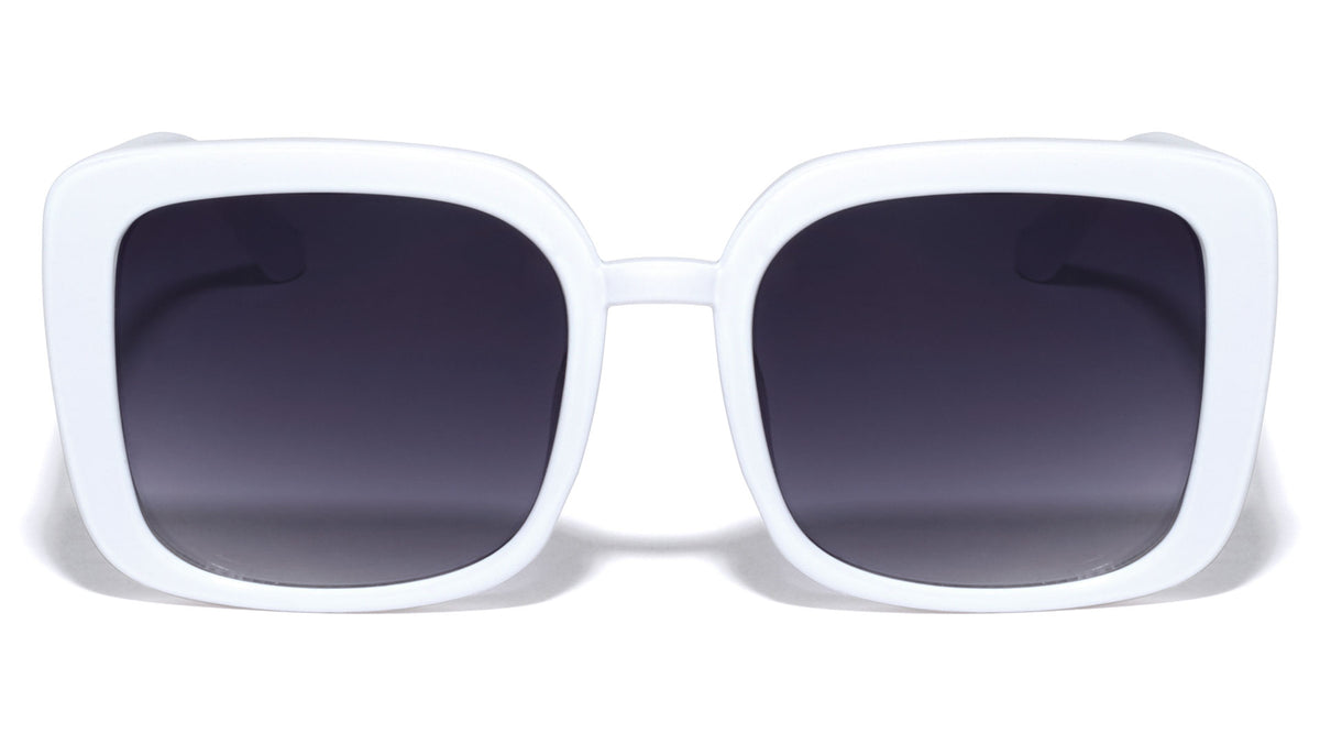 White Squared Butterfly Wholesale Sunglasses
