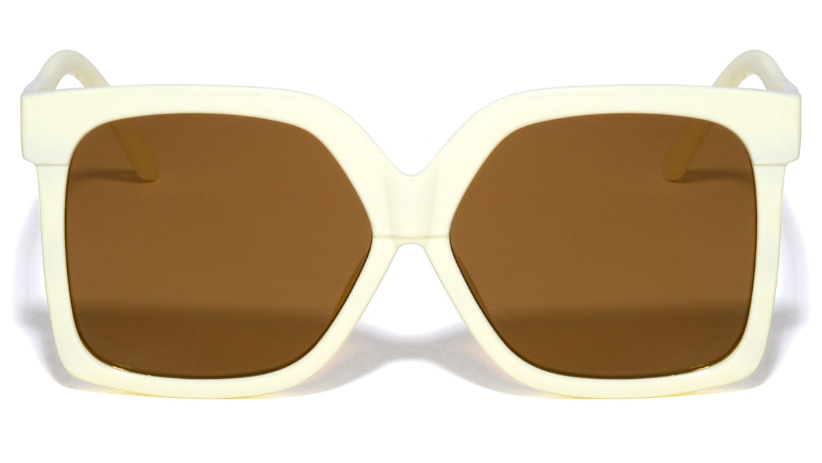 Thick Brow Squared Butterfly Wholesale Sunglasses