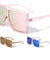 Oversized Squared Rectangle Color Mirror Wholesale Sunglasses