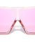 Oversized Squared Rectangle Color Mirror Wholesale Sunglasses