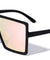 Oversized Squared Rectangle Color Mirror Wholesale Sunglasses
