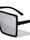 Oversized Squared Rectangle Color Mirror Wholesale Sunglasses