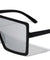 Oversized Squared Rectangle Color Mirror Wholesale Sunglasses