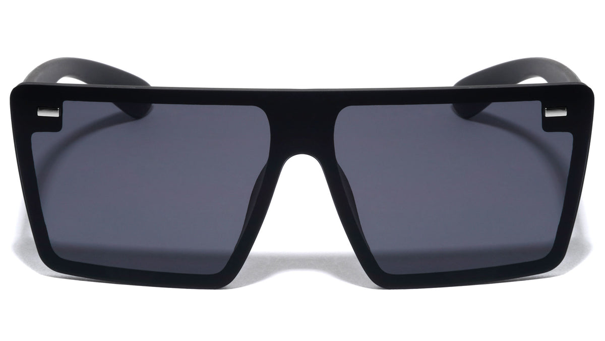 Flat Top Rimless Shield Wholesale Sunglasses