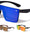 Flat Top Rimless Shield Color Mirror Wholesale Sunglasses