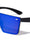 Flat Top Rimless Shield Color Mirror Wholesale Sunglasses