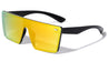 Flat Top Rimless Shield Color Mirror Wholesale Sunglasses