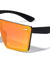 Flat Top Rimless Shield Color Mirror Wholesale Sunglasses