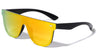 Flat Top Rimless Shield Color Mirror Wholesale Sunglasses
