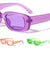 Thick Rim Round Rectangle Wholesale Sunglasses