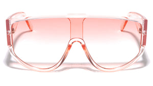 Oversized Shield One Piece Thick Temple Wholesale Sunglasses