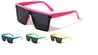 Semi Rimless Flat Top Studded Sunglasses Wholesale