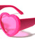 Heart Shape Color Frame Thick Rim Wholesale Sunglasses