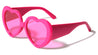 Heart Shape Color Frame Thick Rim Wholesale Sunglasses