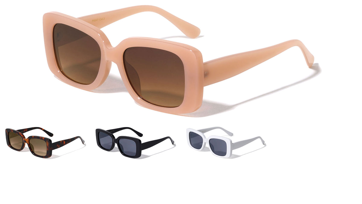 Wide Retro Thick Frame Square Wholesale Sunglasses