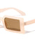 Wide Retro Thick Frame Rectangle Wholesale Sunglasses