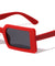 Wide Retro Thick Frame Rectangle Wholesale Sunglasses