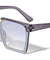 V Oversized Flat Top Semi Rimless Wholesale Sunglasses