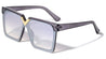 V Oversized Flat Top Semi Rimless Wholesale Sunglasses
