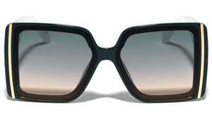 Squared Butterfly Thick Temple Wholesale Sunglasses