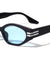Angular Oval Two Bar Fashion Wholesale Sunglasses