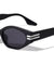 Angular Oval Two Bar Fashion Wholesale Sunglasses