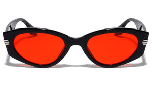 Angular Cat Eye Three Bar Fashion Wholesale Sunglasses