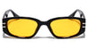 Rectangle Two Bar Fashion Wholesale Sunglasses