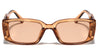 Rectangle Two Bar Thick Temple Wholesale Sunglasses