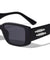 Rectangle Two Bar Thick Temple Wholesale Sunglasses