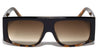 Thick Temple Rectangle Fashion Wholesale Sunglasses