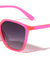 Crystal Color Thin Frame Plastic Cat Eye Fashion Wholesale Sunglasses