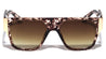 Flat Top Step Temple Square Wholesale Sunglasses