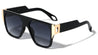 Flat Top Step Temple Square Wholesale Sunglasses